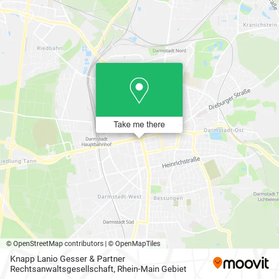 Карта Knapp Lanio Gesser & Partner Rechtsanwaltsgesellschaft