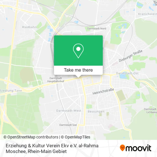 Карта Erziehung & Kultur Verein Ekv e.V. al-Rahma Moschee