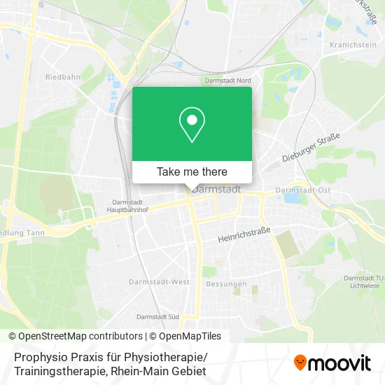 Карта Prophysio Praxis für Physiotherapie/ Trainingstherapie