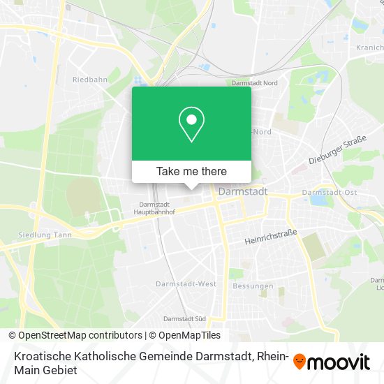 Kroatische Katholische Gemeinde Darmstadt map