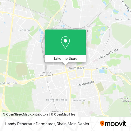 Карта Handy Reparatur Darmstadt