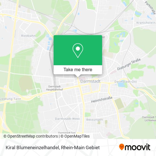 Kiral Blumeneinzelhandel map