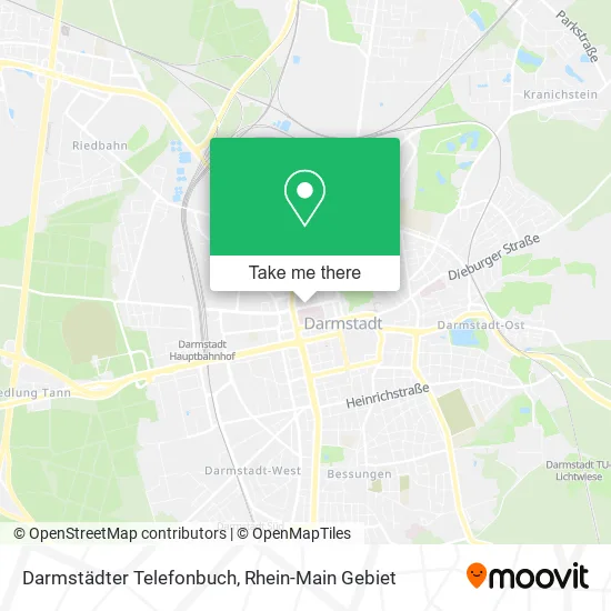 Карта Darmstädter Telefonbuch