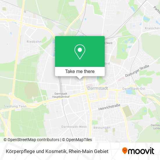 Körperpflege und Kosmetik map