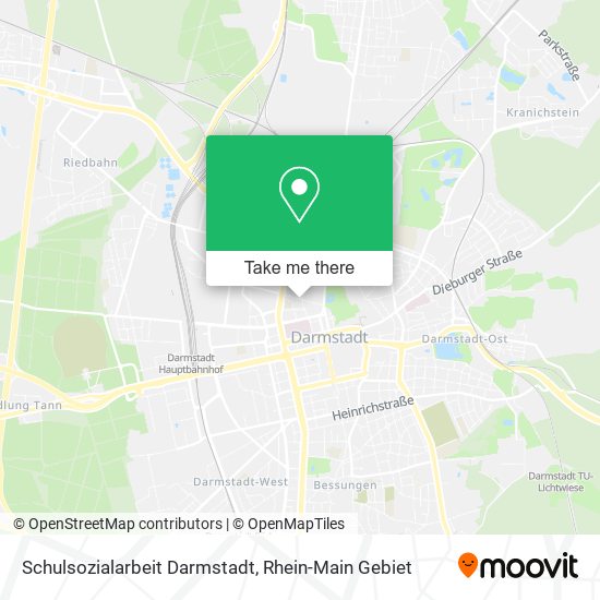 Schulsozialarbeit Darmstadt map