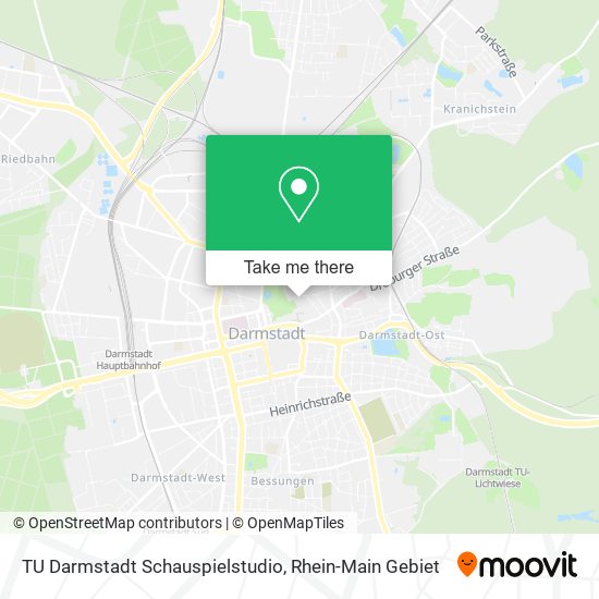 TU Darmstadt Schauspielstudio map