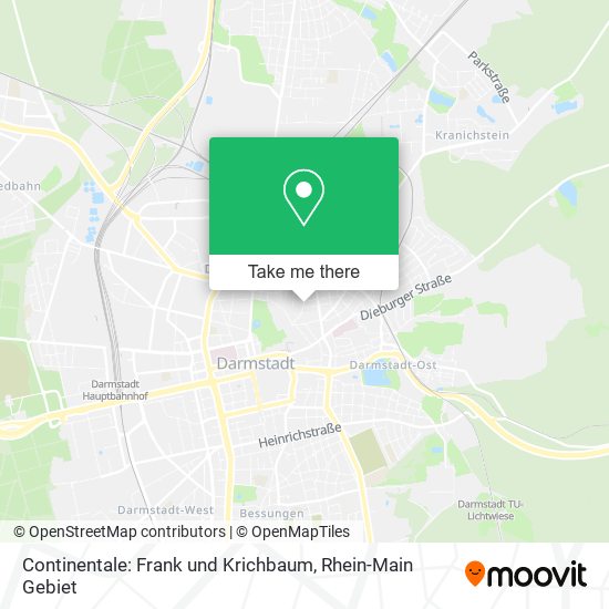Continentale: Frank und Krichbaum map