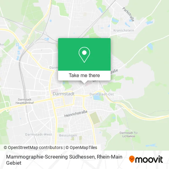 Карта Mammographie-Screening Südhessen