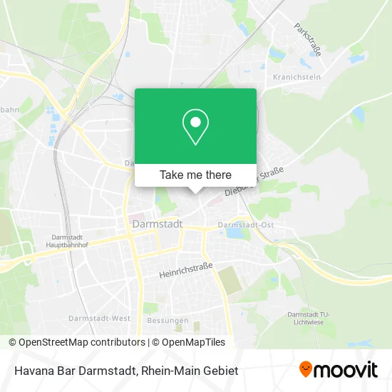 Карта Havana Bar Darmstadt