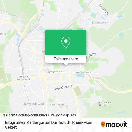 Карта Integrativer Kindergarten Darmstadt