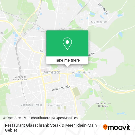 Карта Restaurant Glasschrank Steak & Meer