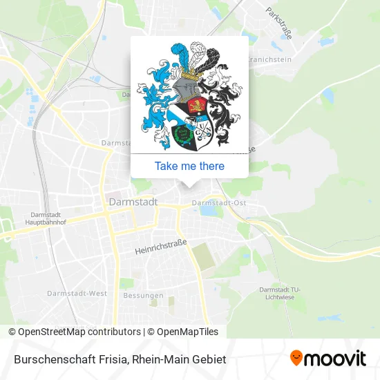 Карта Burschenschaft Frisia