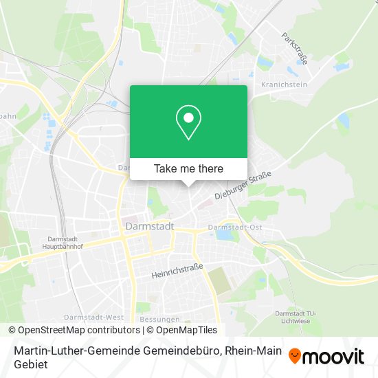 Martin-Luther-Gemeinde Gemeindebüro map