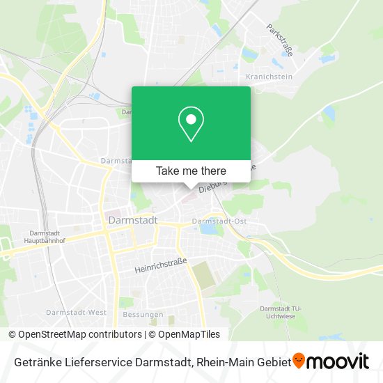 Getränke Lieferservice Darmstadt map