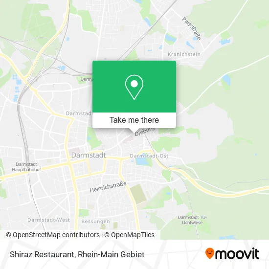 Карта Shiraz Restaurant