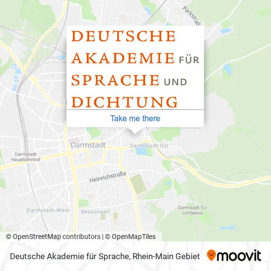 Карта Deutsche Akademie für Sprache