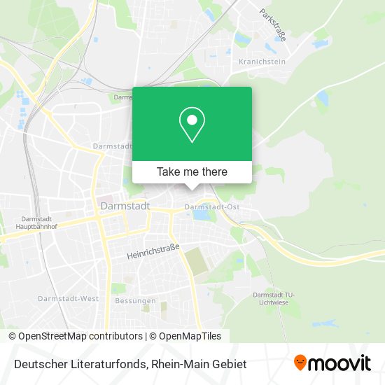 Deutscher Literaturfonds map