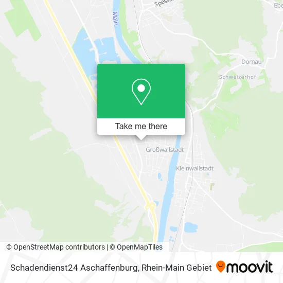 Карта Schadendienst24 Aschaffenburg