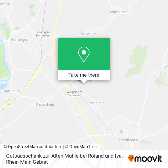 Карта Gutsausschank zur Alten Mühle bei Roland und Iva