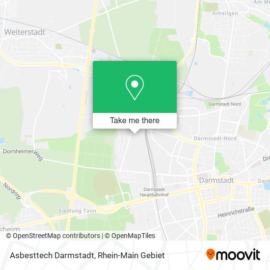 Asbesttech Darmstadt map