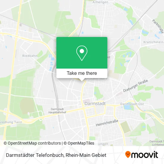 Карта Darmstädter Telefonbuch