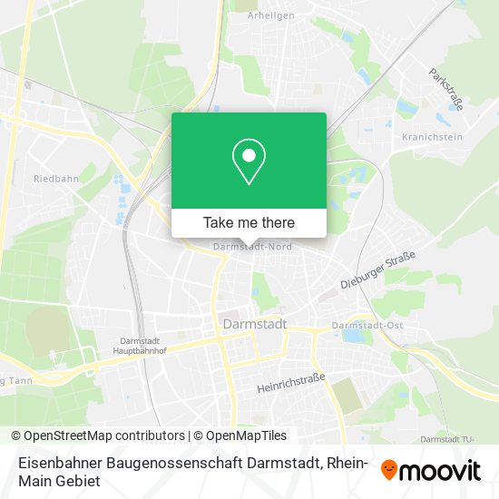 Eisenbahner Baugenossenschaft Darmstadt map