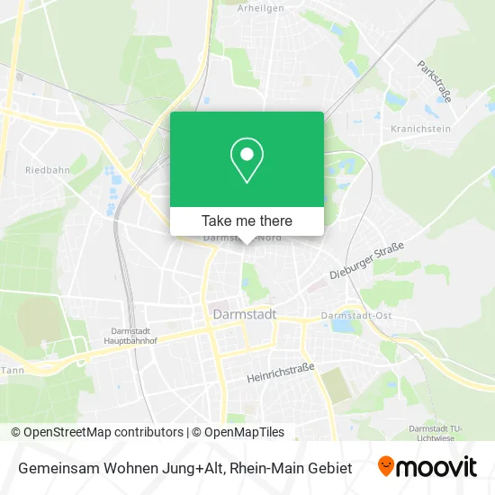 Карта Gemeinsam Wohnen Jung+Alt
