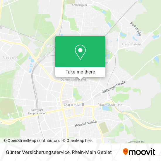 Карта Günter Versicherungsservice