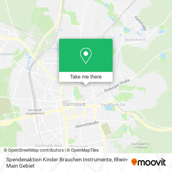 Карта Spendenaktion Kinder Brauchen Instrumente