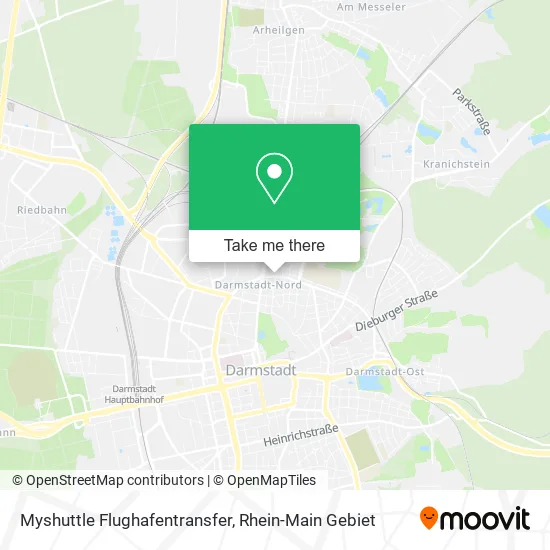 Карта Myshuttle Flughafentransfer