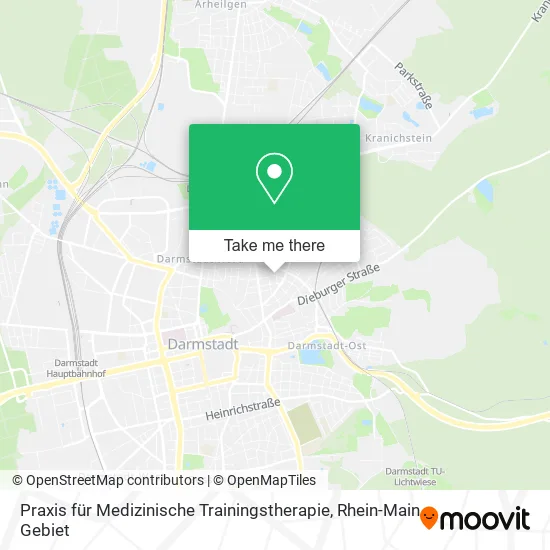 Карта Praxis für Medizinische Trainingstherapie