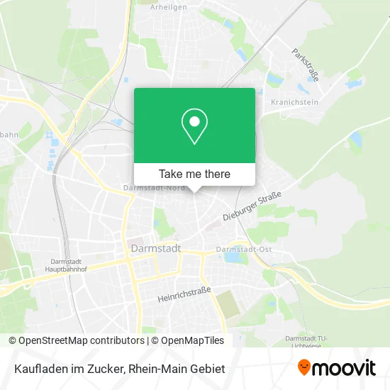 Карта Kaufladen im Zucker
