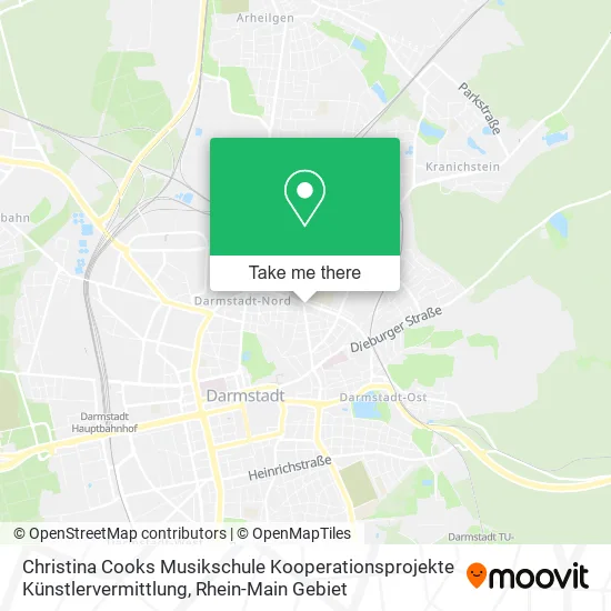 Карта Christina Cooks Musikschule Kooperationsprojekte Künstlervermittlung