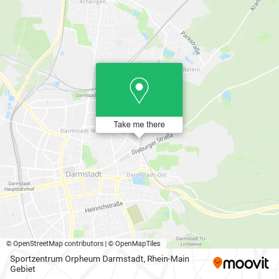Карта Sportzentrum Orpheum Darmstadt