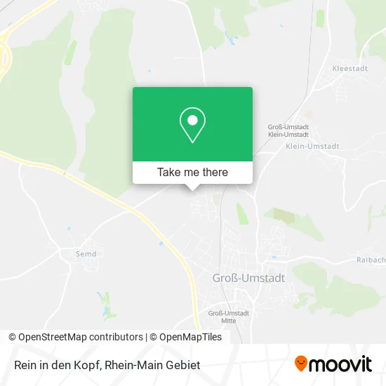 Карта Rein in den Kopf