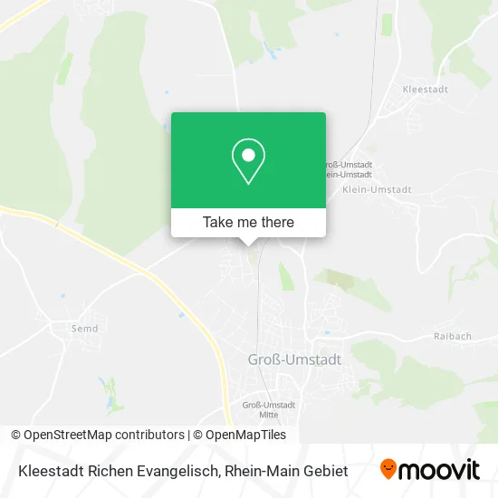 Карта Kleestadt Richen Evangelisch