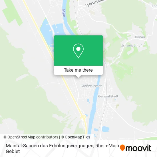 Карта Maintal-Saunen das Erholungsvergnugen