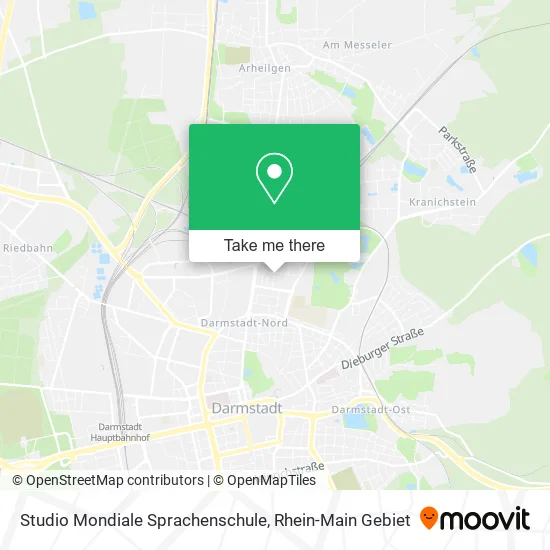 Карта Studio Mondiale Sprachenschule