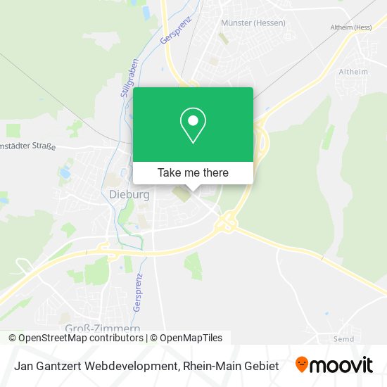 Jan Gantzert Webdevelopment map
