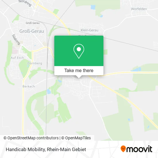 Handicab Mobility map