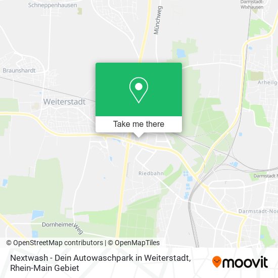 Nextwash - Dein Autowaschpark in Weiterstadt map