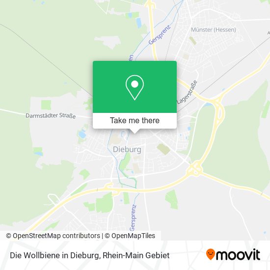 Die Wollbiene in Dieburg map