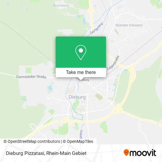Карта Dieburg Pizzataxi