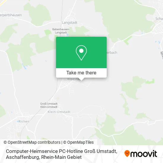 Карта Computer-Heimservice PC-Hotline Groß Umstadt, Aschaffenburg