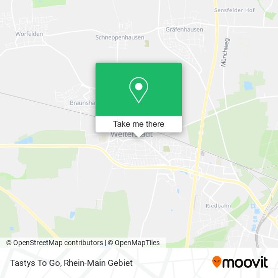 Tastys To Go map