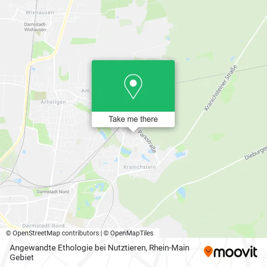 Карта Angewandte Ethologie bei Nutztieren