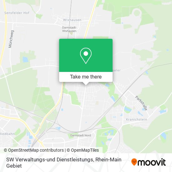 SW Verwaltungs-und Dienstleistungs map