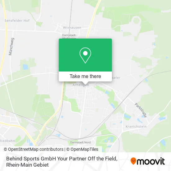 Карта Behind Sports GmbH Your Partner Off the Field