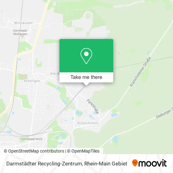 Карта Darmstädter Recycling-Zentrum