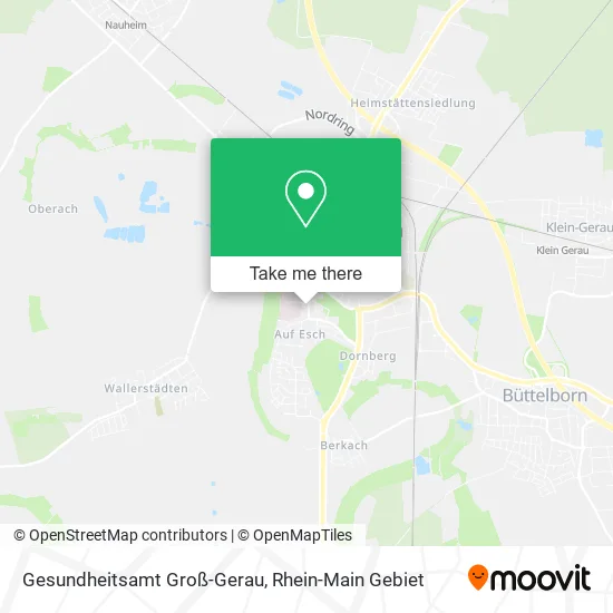 Карта Gesundheitsamt Groß-Gerau